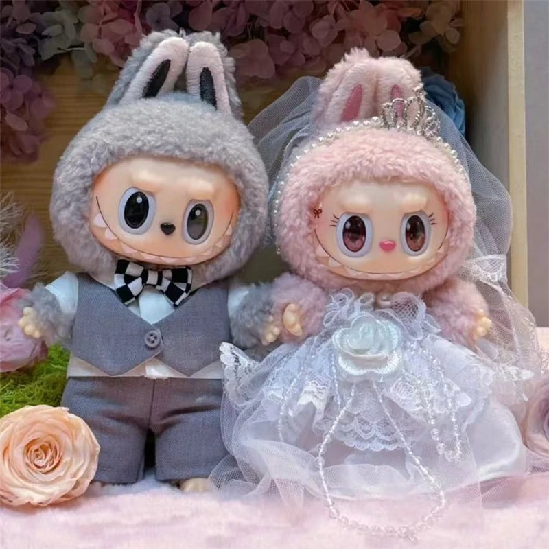 Baby Products Set - 15 17 سنتيمتر ل Labubu دمية