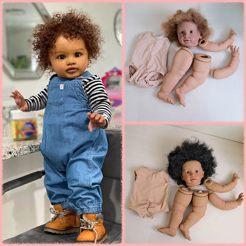 Baby Products For Curly Hair - طقم دمية ريبورن بيبا بشرة داكنة
