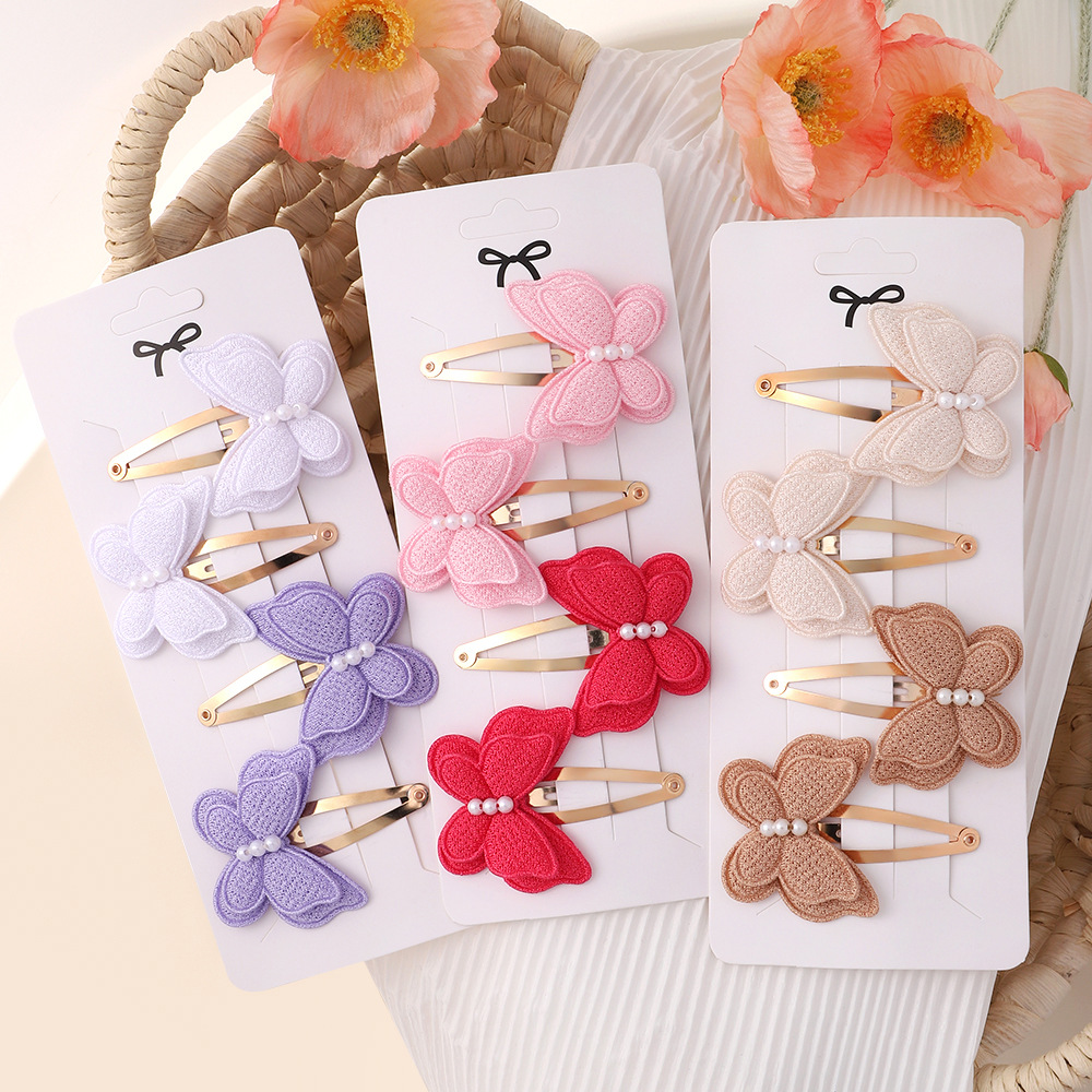 4 قطعة/المجموعة فراشة مشبك شعر - مراجعة Baby Products Set وسعره
