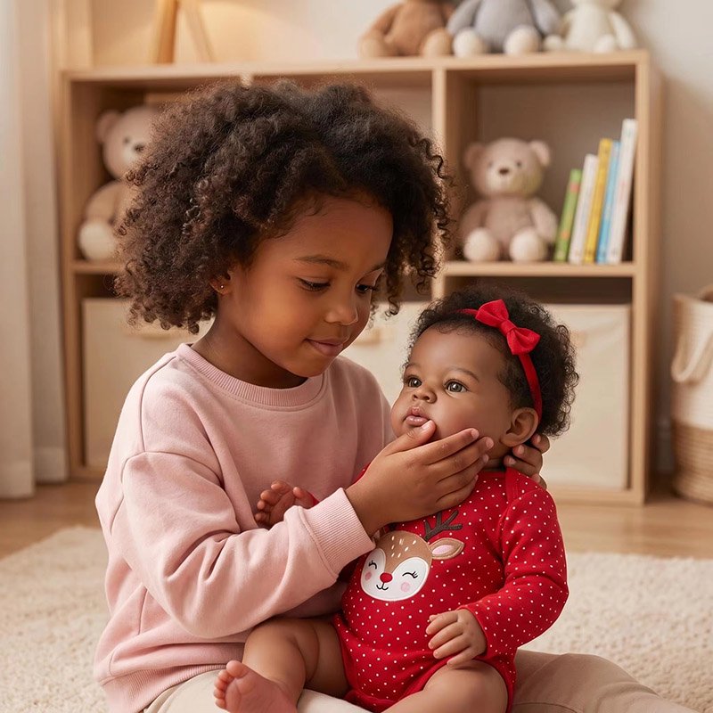 دمية طفلة بشرة داكنة جاهزة بطو - مراجعة Baby Products For Curly Hair وسعره
